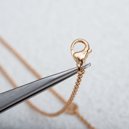 [Love's Uplift]PARENTESI NECKLACE PINK GOLD