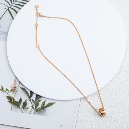 [Love's Uplift]PARENTESI NECKLACE PINK GOLD