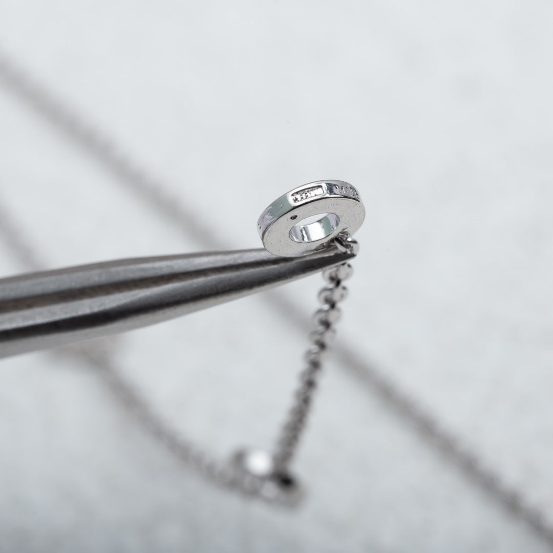 [Love's Uplift]PARENTESI NECKLACE SILVER DIAMOND