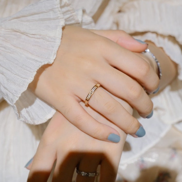 [Love's Uplift]LOVE RING 2.65MM DIAMOND