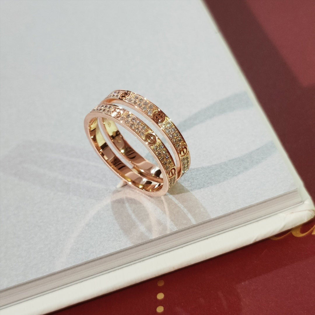 [Love's Uplift]LOVE RING 2.65MM DIAMOND