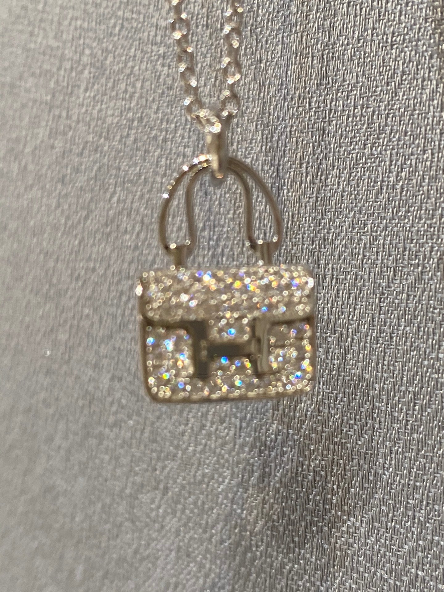[Love's Uplift]CONSTANCE PEDANT DIAMOND NECKLACE