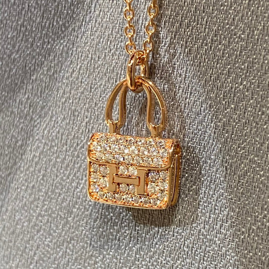 [Love's Uplift]CONSTANCE PEDANT DIAMOND NECKLACE