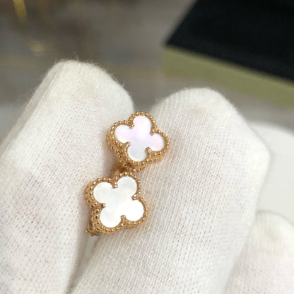 [Love's Uplift]CLOVER MINI GOLD EARRINGS