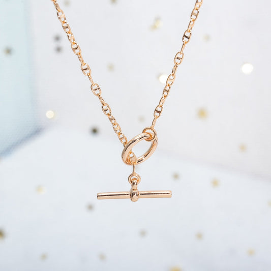 [Love's Uplift]ECHAPPEE NECKLACE PINK GOLD