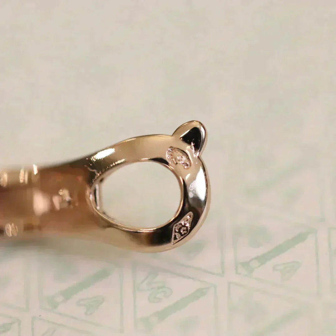 [Love's Uplift]CLOVER MEDIUM 1 MOTIFS FUll DIAMOND EARRINGS