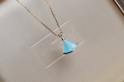 [Love's Uplift]DREAM NECKLACE TURQUOISE PINK GOLD