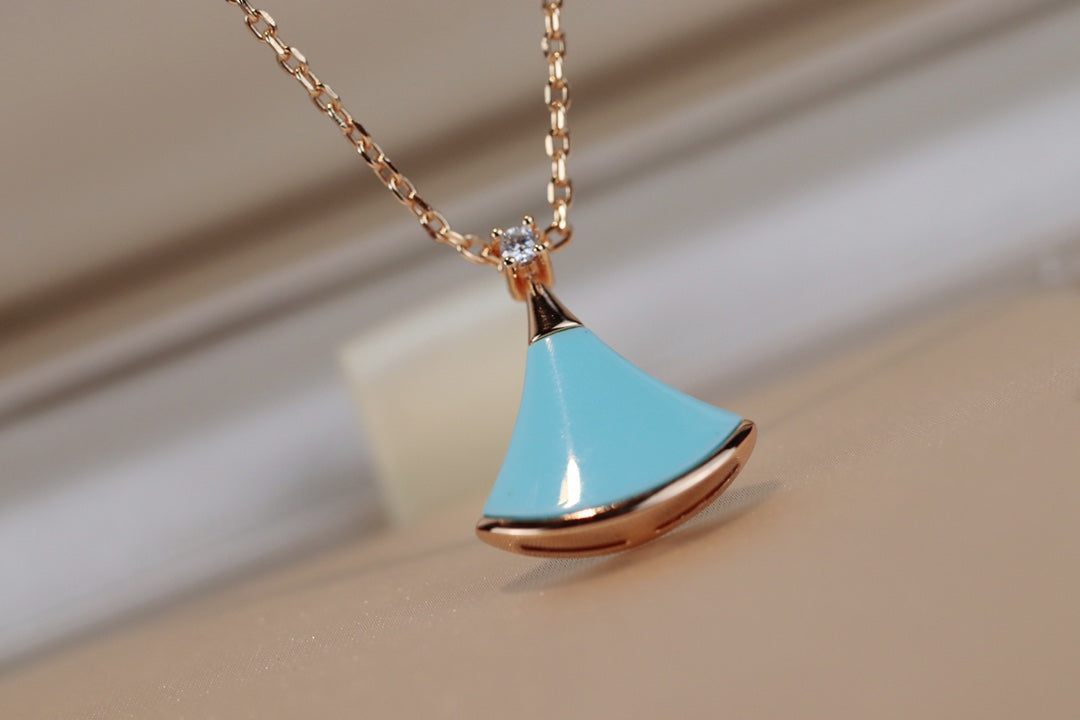 [Love's Uplift]DREAM NECKLACE TURQUOISE PINK GOLD