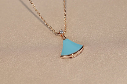 [Love's Uplift]DREAM NECKLACE TURQUOISE PINK GOLD