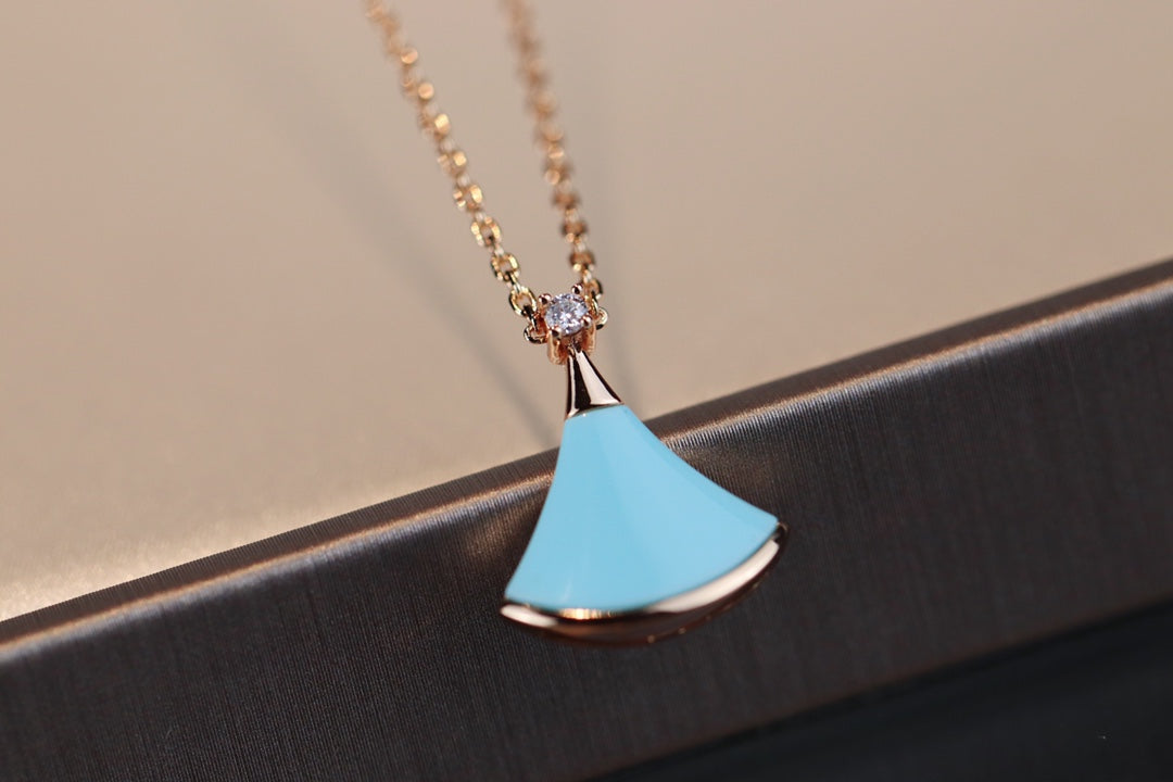 [Love's Uplift]DREAM NECKLACE TURQUOISE PINK GOLD