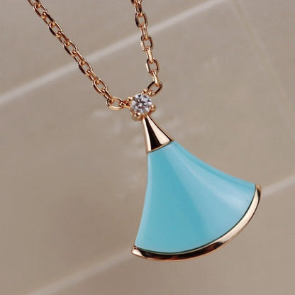 [Love's Uplift]DREAM NECKLACE TURQUOISE PINK GOLD