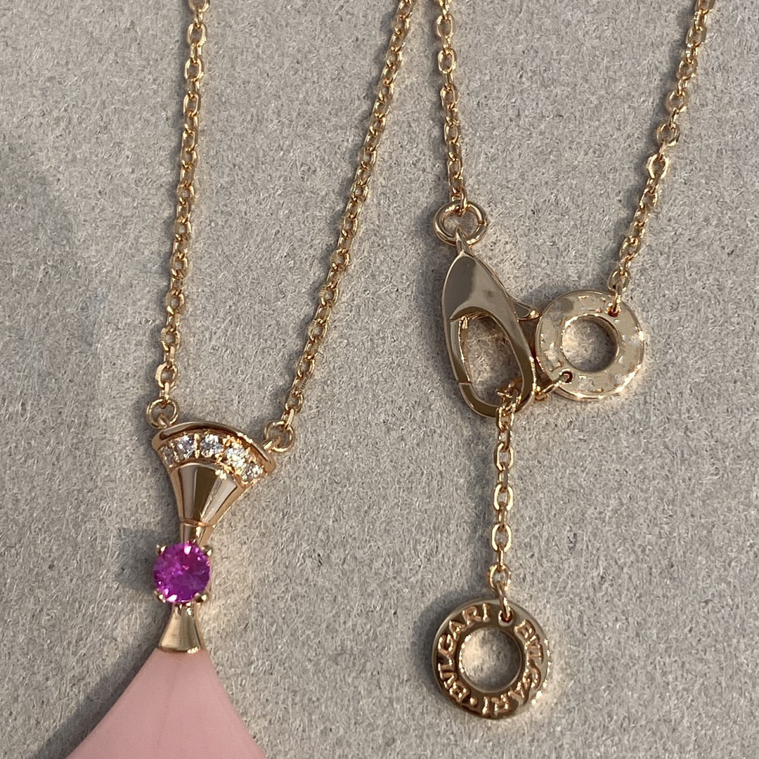 [Love's Uplift]DREAM NECKLACE PINK OPAL