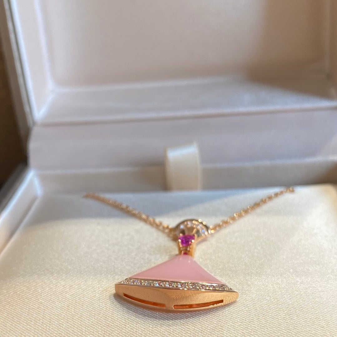 [Love's Uplift]DREAM NECKLACE PINK OPAL