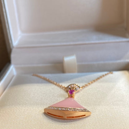 [Love's Uplift]DREAM NECKLACE PINK OPAL