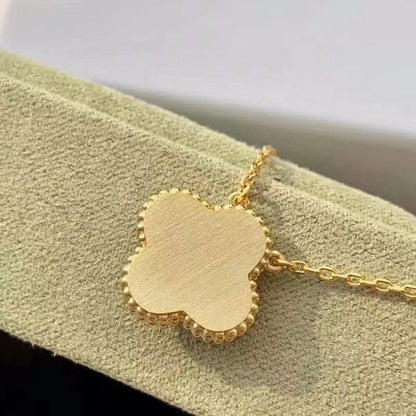 [Love's Uplift]CLOVER 15MM DIAMOND TURQUOISE NECKLACE
