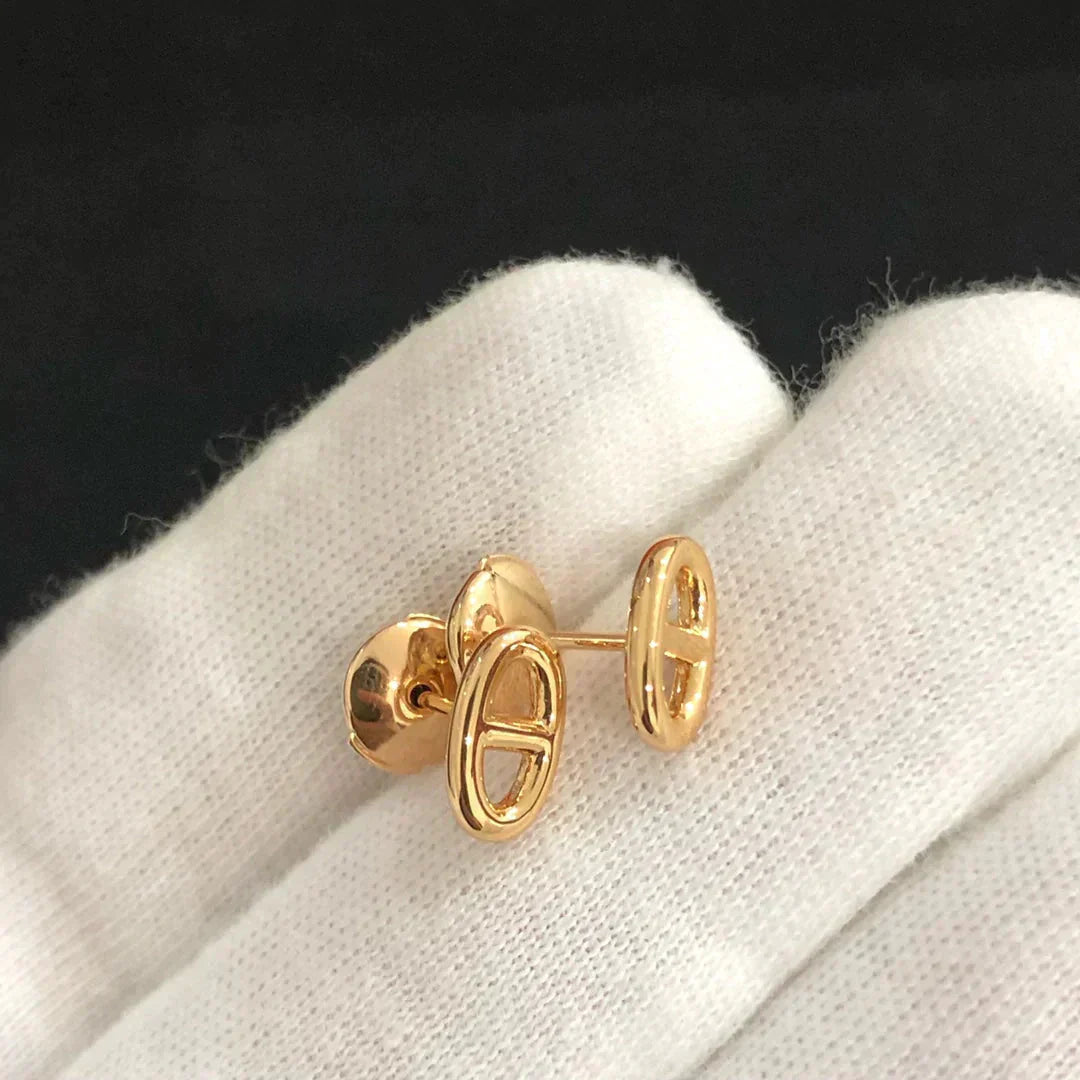 [Love's Uplift]CHAINE SMALL EARRINGS GOLD AND SILVER