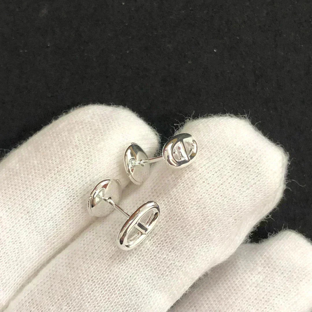 [Love's Uplift]CHAINE SMALL EARRINGS GOLD AND SILVER