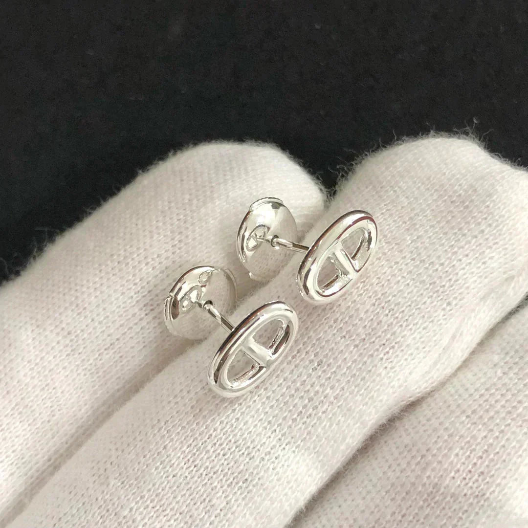 [Love's Uplift]CHAINE SMALL EARRINGS GOLD AND SILVER