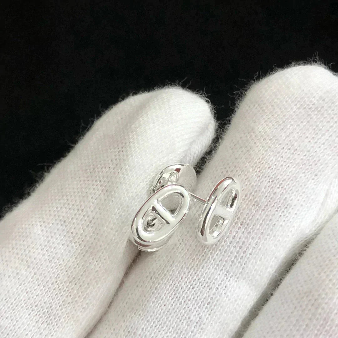 [Love's Uplift]CHAINE SMALL EARRINGS GOLD AND SILVER