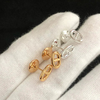[Love's Uplift]CHAINE SMALL EARRINGS GOLD AND SILVER