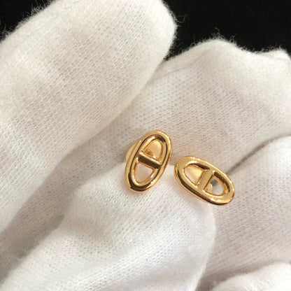 [Love's Uplift]CHAINE SMALL EARRINGS GOLD AND SILVER