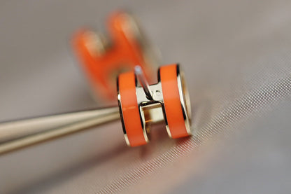 [Love's Uplift]MINI POP H EARRINGS ORANGE