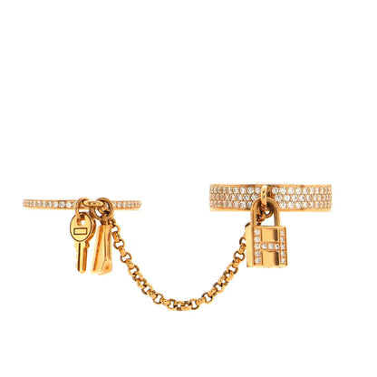 [Love's Uplift]HM KELLY CLOCHETTE DOUBLE RING IN  WITH DIAMONDS