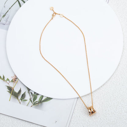 [Love's Uplift]SERPENTI PINK GOLD NECKLACE DIAMOND