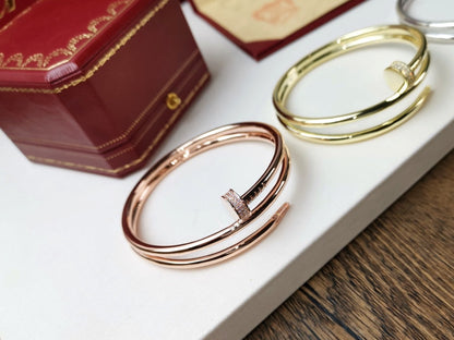 [Love's Uplift]JUSTE BRACELET 3.5MM DOUBLE ROW DIAMOND