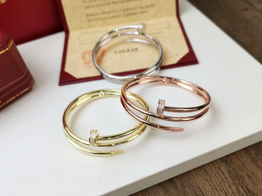 [Love's Uplift]JUSTE BRACELET 3.5MM DOUBLE ROW DIAMOND
