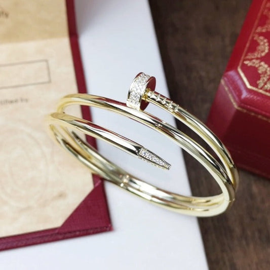 [Love's Uplift]JUSTE BRACELET 3.5MM DOUBLE ROW DIAMOND