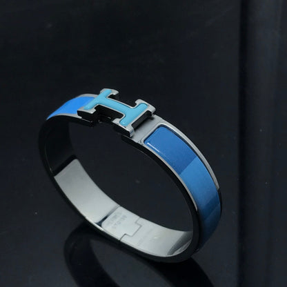 [Love's Uplift]H BRACELET BLUE RAINBOW CERAMIC