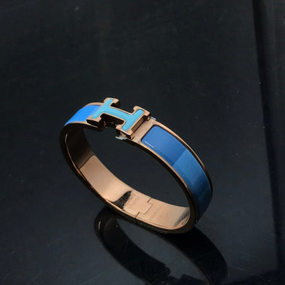 [Love's Uplift]H BRACELET BLUE RAINBOW CERAMIC