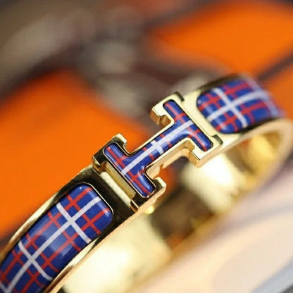 [Love's Uplift]H TARTAN BRACELET 12MM