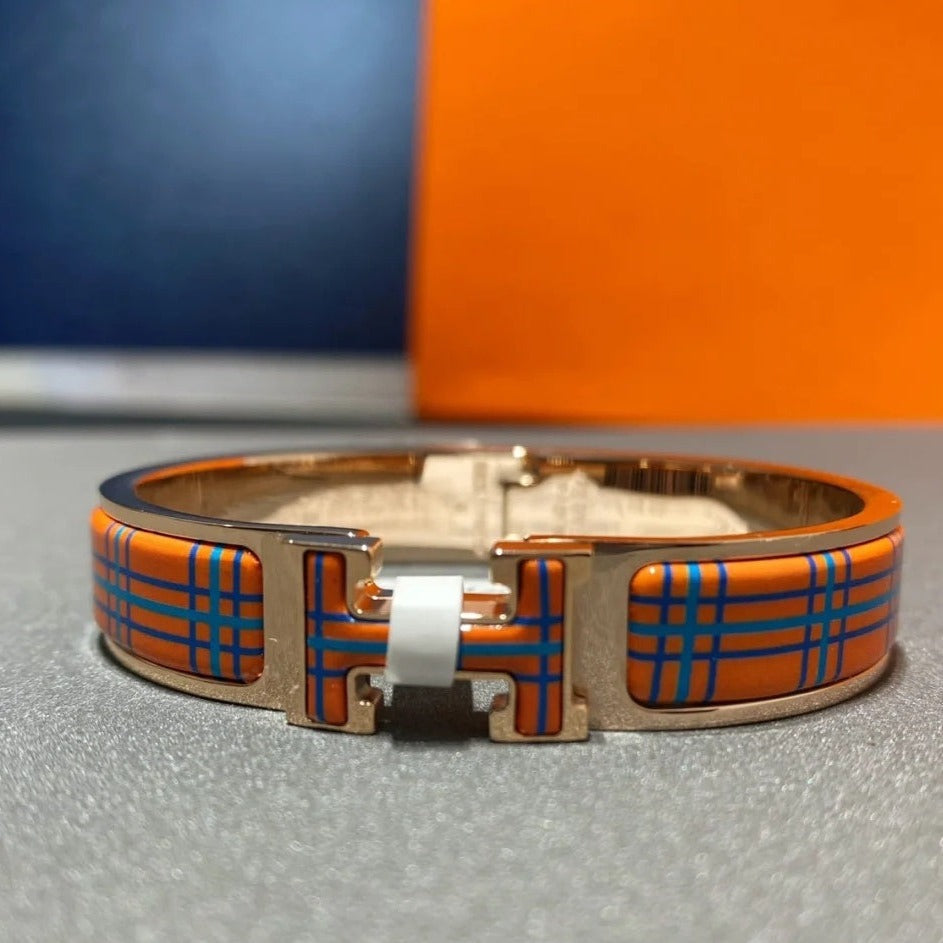 [Love's Uplift]H TARTAN BRACELET 12MM