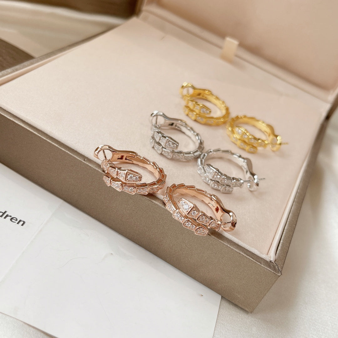 [Love's Uplift]SERPENTI EARRINGS DIAMOND