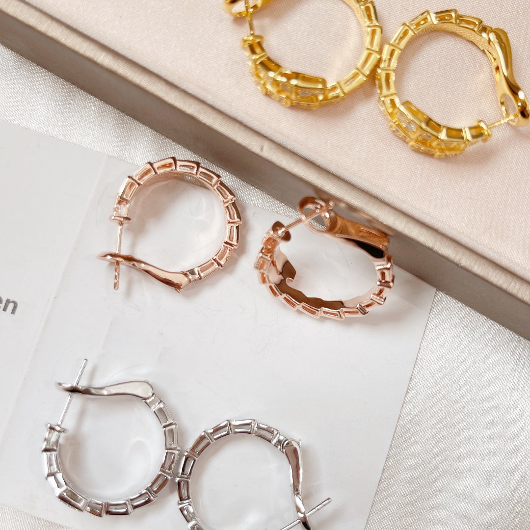 [Love's Uplift]SERPENTI EARRINGS DIAMOND