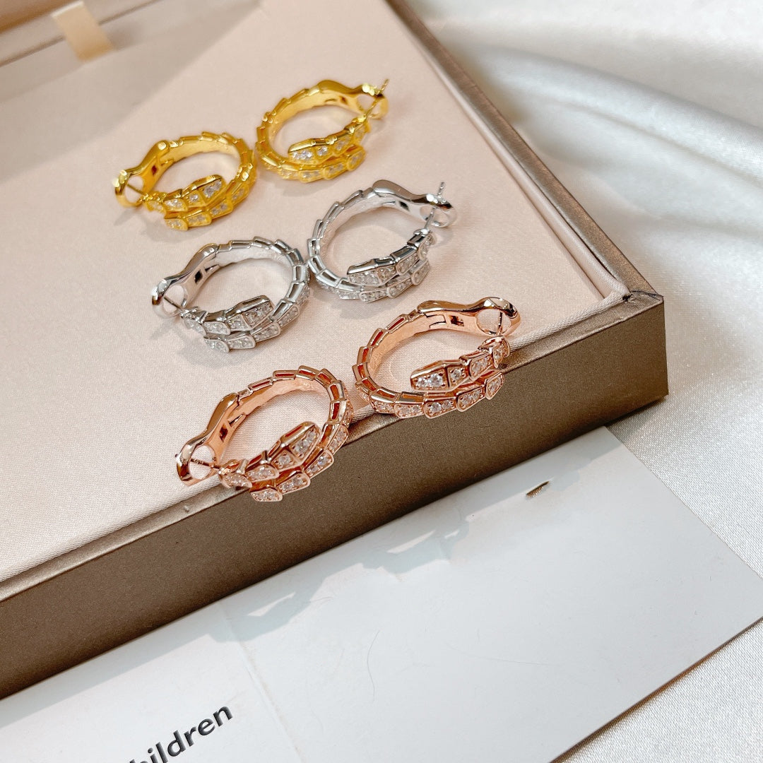[Love's Uplift]SERPENTI EARRINGS DIAMOND