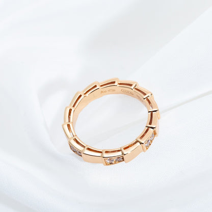 [Love's Uplift]SERPENTI RING PINK GOLD  3MM