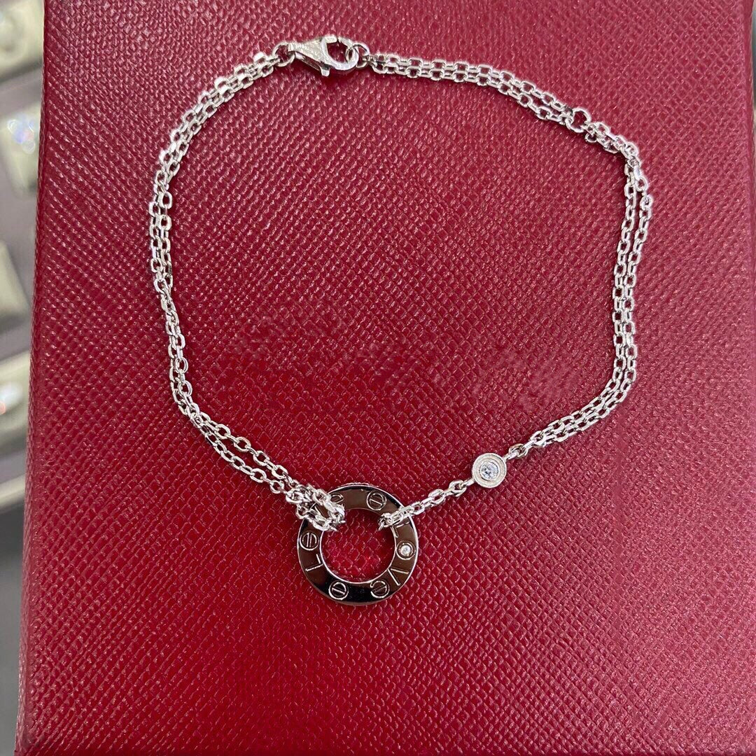 [Love's Uplift]LOVE BRACELET 2 DIAMOND