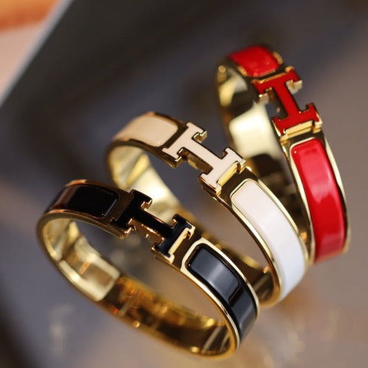 [Love's Uplift]H BRACELET 12MM GOLD