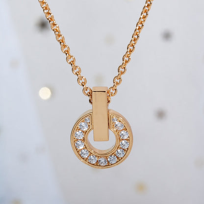 [Love's Uplift]GARI NECKLACE PINK GOLD DIAMOND