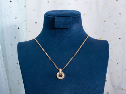 [Love's Uplift]GARI NECKLACE PINK GOLD DIAMOND