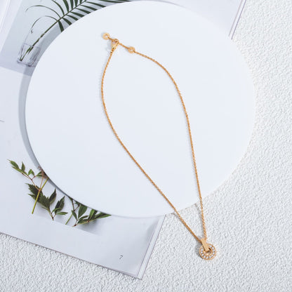 [Love's Uplift]GARI NECKLACE PINK GOLD DIAMOND