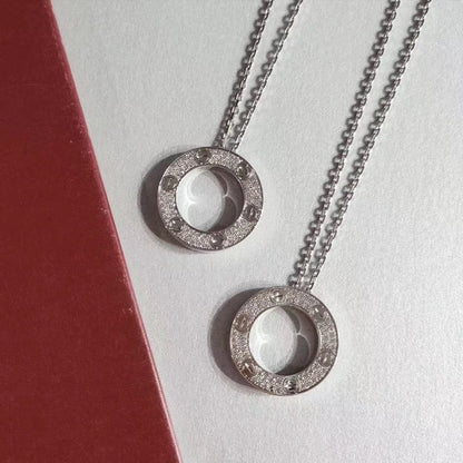 [Love's Uplift]LOVE NECKLACE ADJUSTABLE SILVER