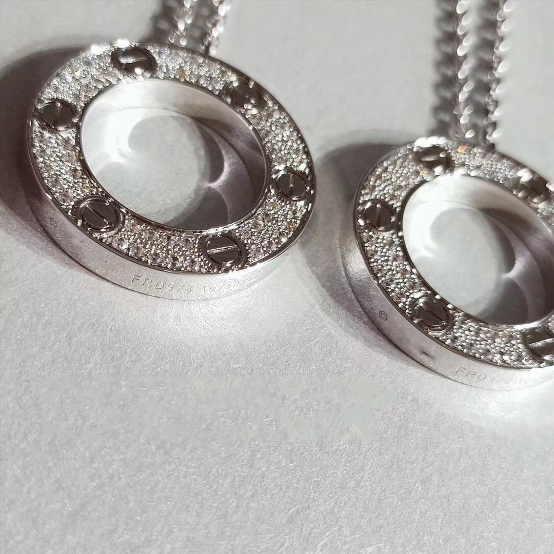 [Love's Uplift]LOVE NECKLACE ADJUSTABLE SILVER