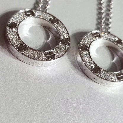 [Love's Uplift]LOVE NECKLACE ADJUSTABLE SILVER