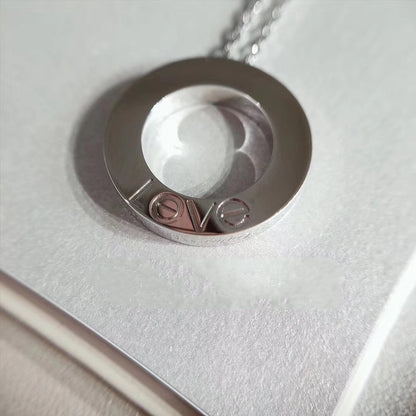 [Love's Uplift]LOVE NECKLACE ADJUSTABLE SILVER