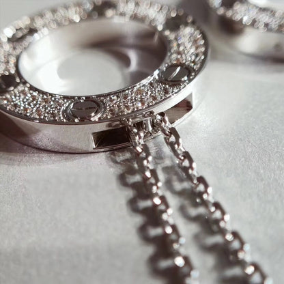 [Love's Uplift]LOVE NECKLACE ADJUSTABLE SILVER