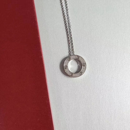 [Love's Uplift]LOVE NECKLACE ADJUSTABLE SILVER